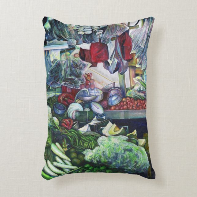 Vegetatian Club Treffen hier Zierkissen (Vorderseite(Vertikal))