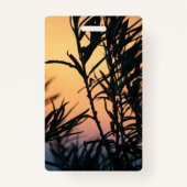 Vegetation bei Sonnenuntergang Ausweis (Rückseite)