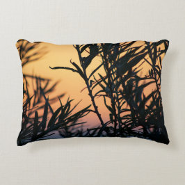 Vegetation bei Sonnenuntergang Dekokissen