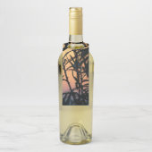 Vegetation bei Sonnenuntergang Flaschenanhänger (Auf Flasche)
