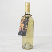 Vegetation bei Sonnenuntergang Flaschenanhänger (Angewinkelt)