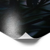 Vegetation bei Sonnenuntergang Fotodruck (Ecke)