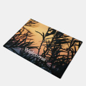 Vegetation bei Sonnenuntergang Fußmatte (Schrägansicht)