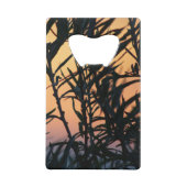 Vegetation bei Sonnenuntergang Geldbeutel Flaschenöffner (Rückseite)