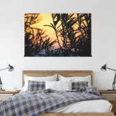 Vegetation bei Sonnenuntergang Leinwanddruck (Insitu (Schlafzimmer))