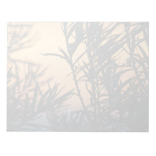 Vegetation bei Sonnenuntergang Notizblock