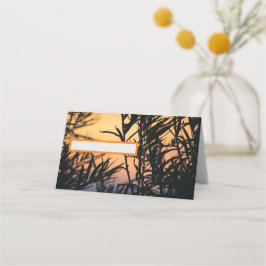 Vegetation bei Sonnenuntergang Platzkarte