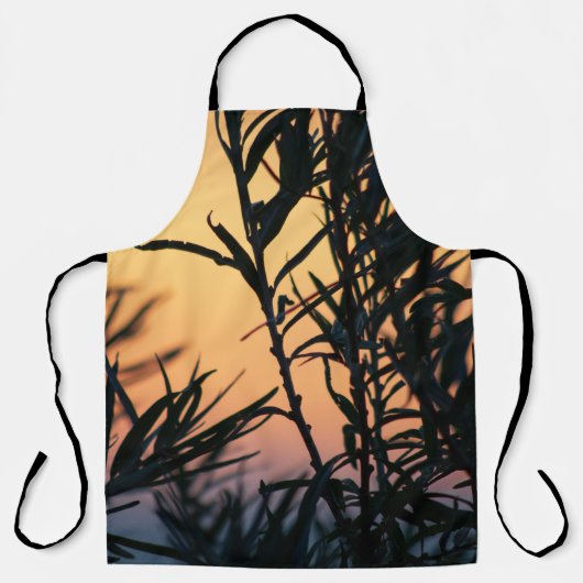 Vegetation bei Sonnenuntergang Schürze (Vorderseite)