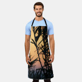 Vegetation bei Sonnenuntergang Schürze (Getragen)