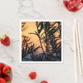 Vegetation bei Sonnenuntergang Serviette (Beispiel)