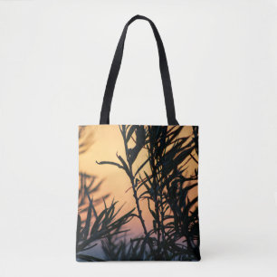 Vegetation bei Sonnenuntergang Tasche