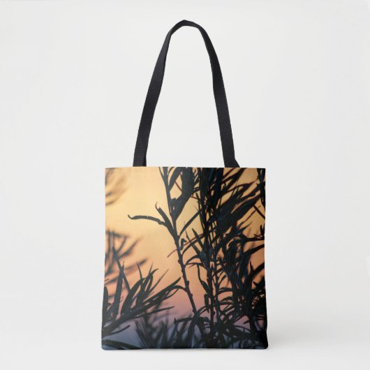Vegetation bei Sonnenuntergang Tasche (Vorderseite)