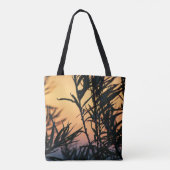 Vegetation bei Sonnenuntergang Tasche (Rückseite)