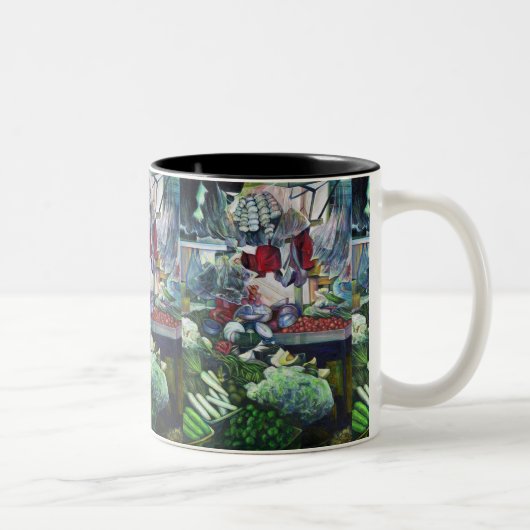 Vegetation Club Zweifarbige Tasse (Rechts)