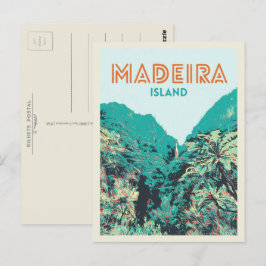 Vegetationsbeispiel für Madeira: Portugal Postkarte