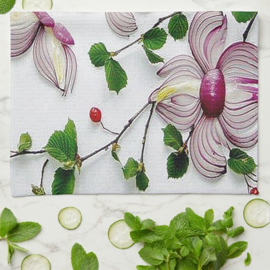 Veggie Art Geschirrtuch (Gefaltet)