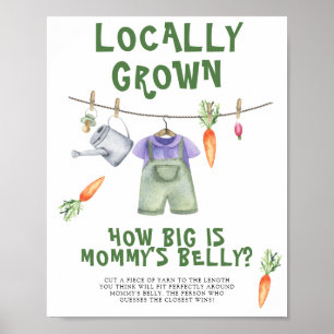 Veggie Baby - wie groß ist das Bauchspiel der Mama Poster
