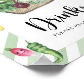Veggie-Babydusche - Getränke helfen Ihnen Poster (Ecke)