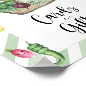Veggie Babydusche - Karten und Geschenke Poster (Ecke)