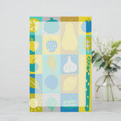 Veggie blockiert I Briefpapier (Stehend Vorderseite)