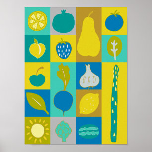 Veggie blockiert I Poster