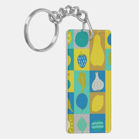 Veggie blockiert I Schlüsselanhänger (Vorderseite links)