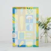 Veggie blockiert II Briefpapier (Stehend Vorderseite)