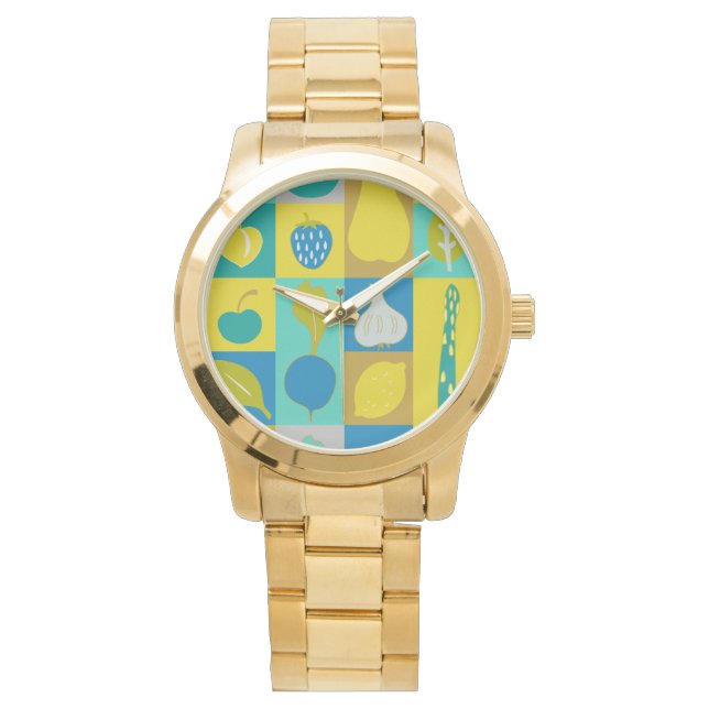 Veggie Blocks I Armbanduhr (Vorderseite)