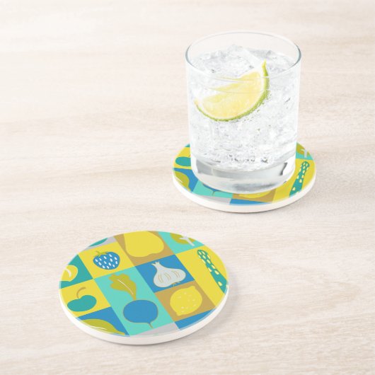 Veggie Blocks I Getränkeuntersetzer (Seite)