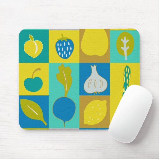 Veggie Blocks I Mousepad (Mit Mouse)