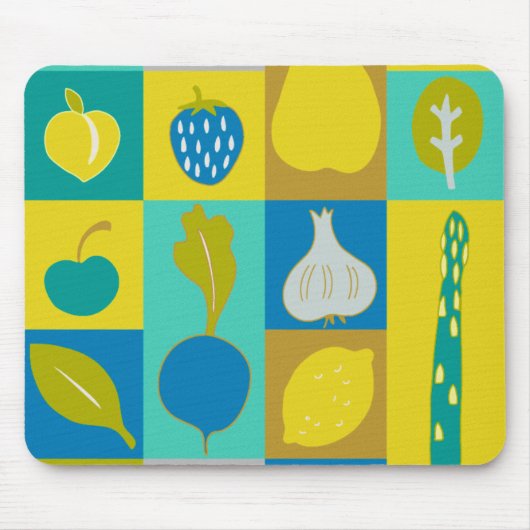 Veggie Blocks I Mousepad (Vorne)