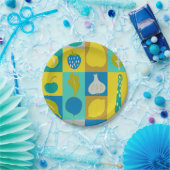 Veggie Blocks I Pappteller (Party)