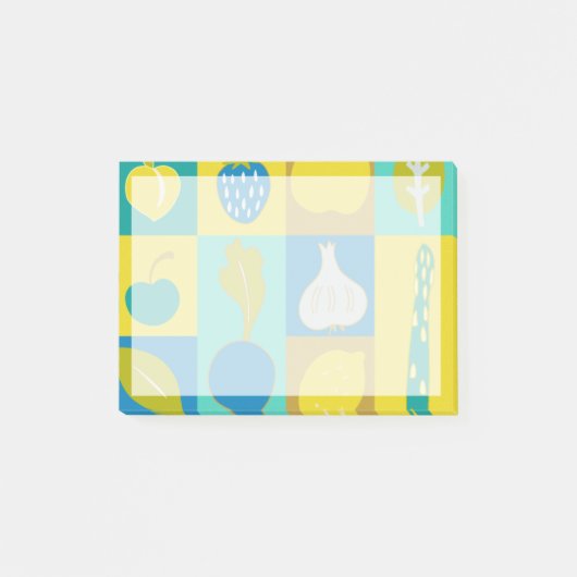 Veggie Blocks I Post-it Klebezettel (Vorderseite)