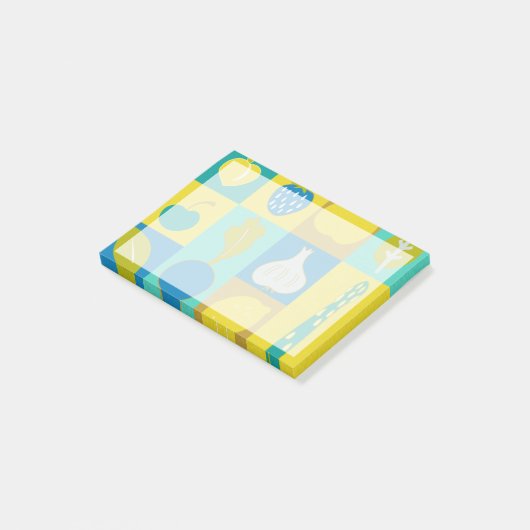 Veggie Blocks I Post-it Klebezettel (angewinkelt)