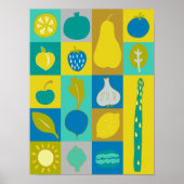 Veggie Blocks I Poster (Vorne)