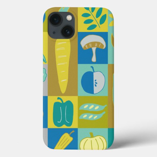 Veggie Blocks II Case-Mate iPhone Hülle (Rückseite)