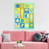 Veggie Blocks II Leinwanddruck (Insitu (Wohnzimmer))