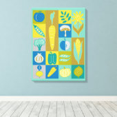 Veggie Blocks II Leinwanddruck (Insitu (Holzboden))