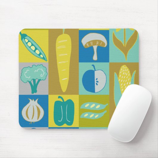 Veggie Blocks II Mousepad (Mit Mouse)