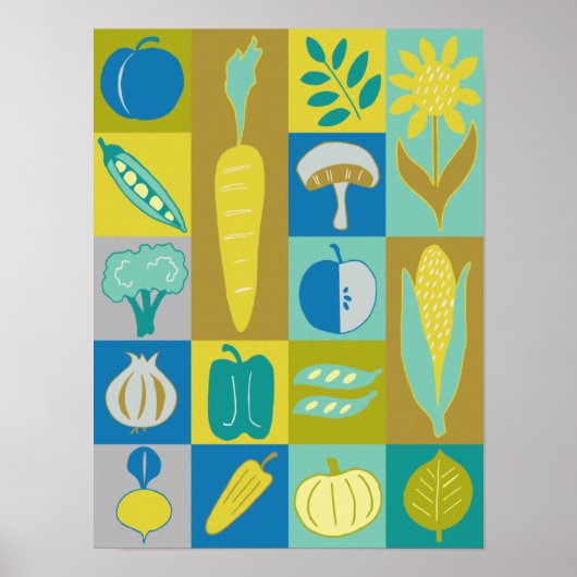 Veggie Blocks II Poster (Vorne)