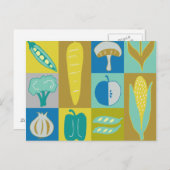 Veggie Blocks II Postkarte (Vorne/Hinten)