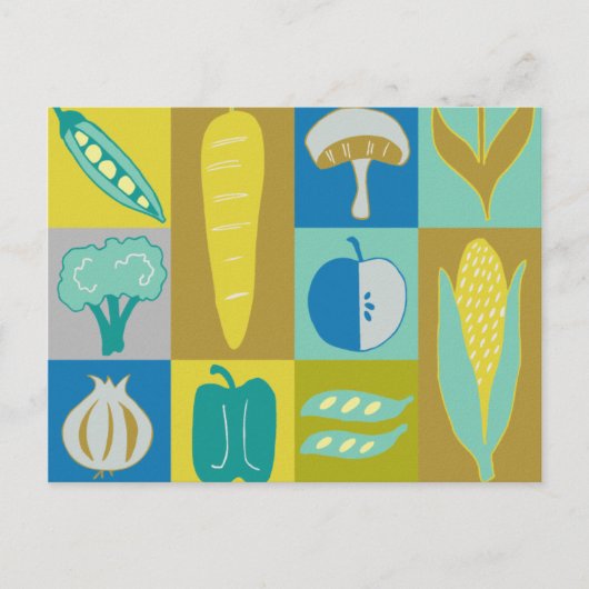 Veggie Blocks II Postkarte (Vorderseite)