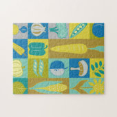 Veggie Blocks II Puzzle (Horizontal)