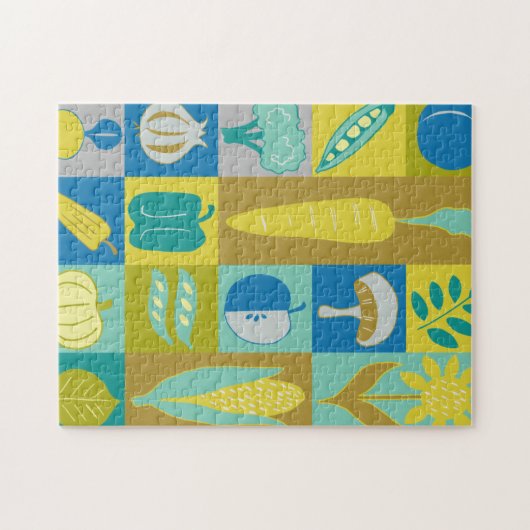 Veggie Blocks II Puzzle (Horizontal)