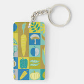 Veggie Blocks II Schlüsselanhänger (Rückseite)