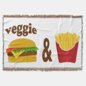 Veggie Burger and Fries Decke (Vorderseite)
