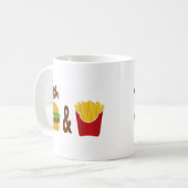 Veggie Burger and Fries Kaffeetasse (Vorderseite Links)