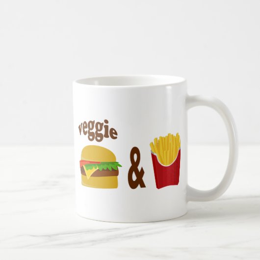 Veggie Burger and Fries Kaffeetasse (Rechts)