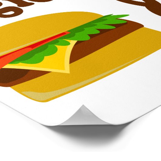 Veggie Burger and Fries Poster (Ecke)