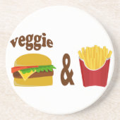 Veggie Burger and Fries Untersetzer (Vorne)